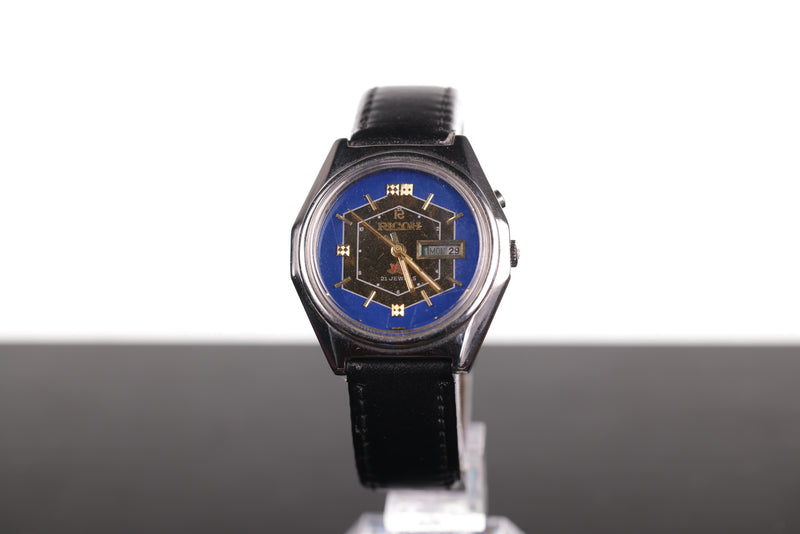 Vintage Ricoh Automatic Day-Date with Rare Dark Blue Dial
