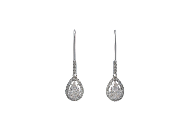 Dangling Diamond Earrings