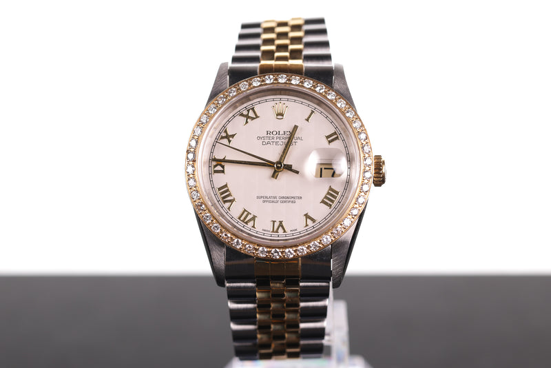 Rolex Datejust with Ivory Pyramid Dial
