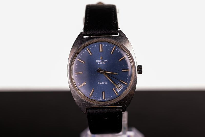 Vintage Zenith Sporto 28800 Blue