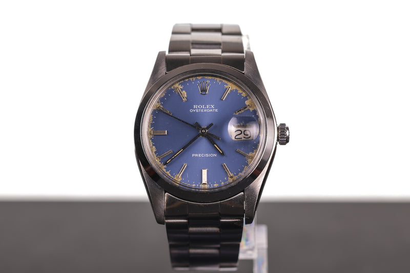 Rolex Oyster Perpetual Date with Original Blue Face