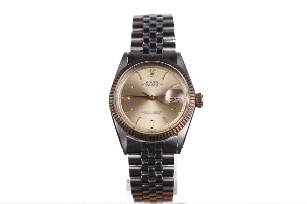 Vintage Rolex Datejust Automatic 1601 Yellow Gold Steel