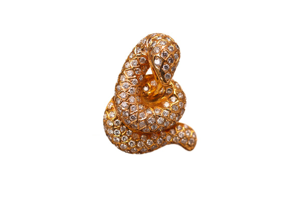Serpenti Diamond Brooch