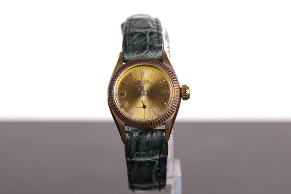 Rolex Ladies' Oyster Perpetual 18K Solid Gold